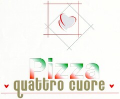 Pizza quattro cuore