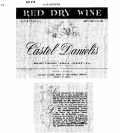 Castel Danielis RED DRY WINE
