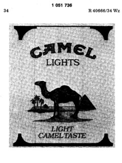 CAMEL LIGHTS LIGHT CAMEL TASTE