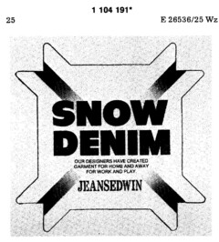 snow denim OUR DESIGNERS HAVE CREATED GARMENT FOR HOME AND AWAY FORWORK AND PLAY JEANSEDWIN