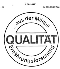 QUALITÄT aus der Milupa Ernährungsforschung