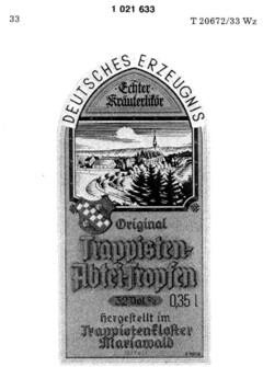 Original Trappisten-Abtei-Tropfen Trappistenkloster Mariawald