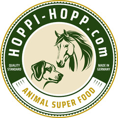 ANIMAL SUPER FOOD QUALITY STANDARD HOPPI-HOPP.com MADE IN GERMANY