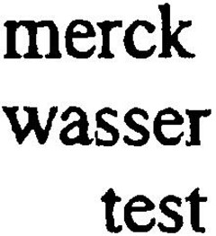 merck wasser test