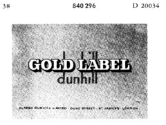 GOLD LABEL dunhill