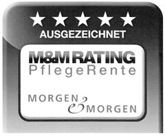 AUSGEZEICHNET M&M RATING PflegeRente MORGEN & MORGEN