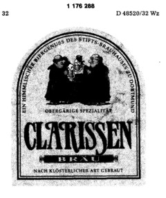 CLARISSEN BRÄU NACH KLÖSTERLICHER ART GEBRAUT