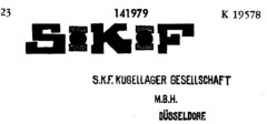 SKF KUGELLAGER GESELLSCHAFT M.B.H. DÜSSELDORF.