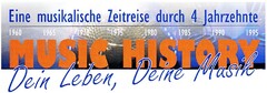 Eine musikalische Zeitreise durch 4 Jahrzehnte 1960 1965 1970 1975 1980 1985 1990 1995 MUSIC HISTORY Dein Leben, Deine Musik