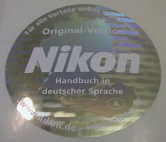 Nikon Handbuch in deutscher Sprache