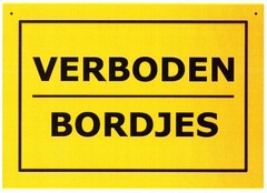 VERBODEN BORDJES