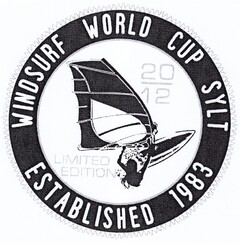 WINDSURF WORLD CUP SYLT 20 12 LIMITED EDITION ESTABLISHED 1983