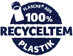 FLASCHE* AUS 100% RECYCELTEM PLASTIK