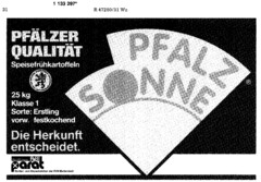 PFALZ SONNE PFÄLZER QUALITÄT Speisefrühkartoffeln