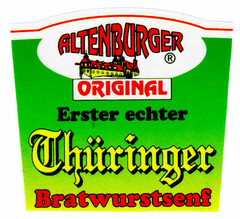 ALTENBURGER ORIGINAL Erster echter Thüringer Bratwurstsenf