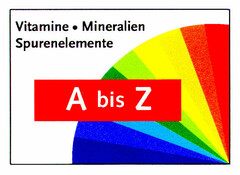 Vitamine Mineralien Spurenelemente A bis Z