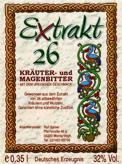 Extrakt 26 KRÄUTER- und MAGENBITTER