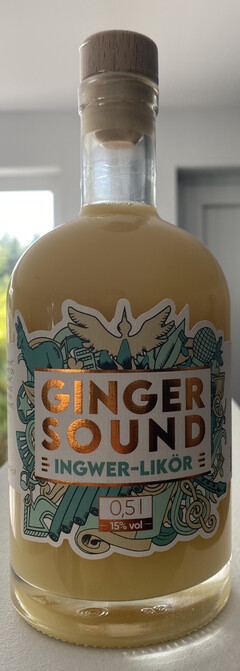 GINGER SOUND INGWER-LIKÖR 0,5 l 15% vol