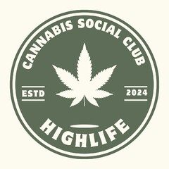CANNABIS SOCIAL CLUB HIGHLIFE ESTD 2024