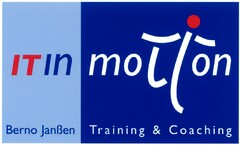 IT in motion Berno Janßen Training & Coaching