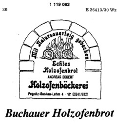 Buchauer Holzofenbrot Holzofenbäckerei Mit Naturteig gebacken