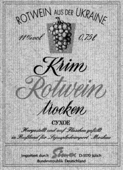 Krim Rotwein trocken Simex