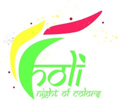 holi night of colors