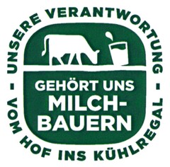 GEHÖRT UNS MILCHBAUERN - UNSERE VERANTWORTUNG - VOM HOF INS KÜHLREGAL (W/B)