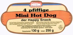 HEIN 4 pfiffige Mini Hot Dog der Happy Snack