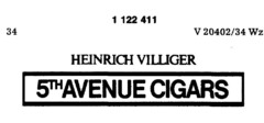 HEINRICH VILLIGER 5TH AVENUE CIGARS