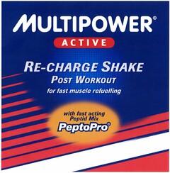 MULTIPOWER ACTIVE RE-CHARGE SHAKE POST WORKOUT