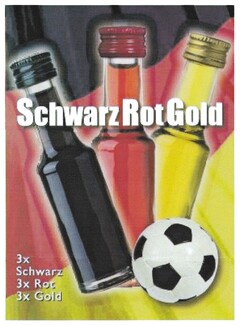 SchwarzRotGold 3x Schwarz 3x Rot 3x Gold
