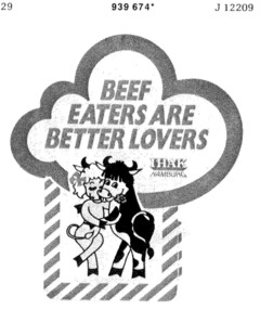 BEEF EATERS ARE BETTER LOVERS