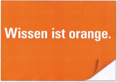 Wissen ist orange.