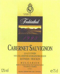 Trakiathal CABERNET SAUVIGNON