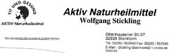 Aktiv Naturheilmittel Wolfgang Stickling