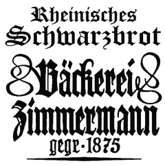 Rheinisches Schwarzbrot Bäckerei Zimmermann gegr. 1875