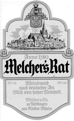 Melcher`s Rat Weinbrand nach deutscher Art