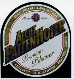 AECHT PATZENHOFER DAS FRISCH-WÜRZIGE Premium Pilsener