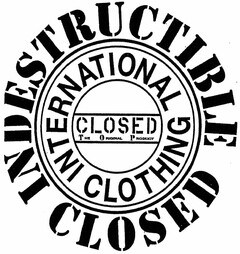 INDESTRUCTIBLE CLOSED