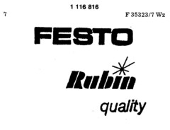 FESTO Rubin quality