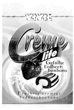 VIVIL Creme life Gefüllte Erdbeerbonbons