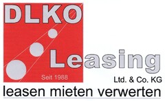 DLKO Leasing Ltd. & Co. KG Seit 1988 leasen mieten verwerten
