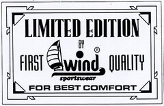 LIMITED EDITION BY wind sportswear