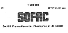 SOFAC Société Franco-Allemande d`Assistance et de Conseil