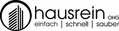 hausrein OHG einfach | schnell | sauber