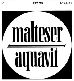 malteser aquavit