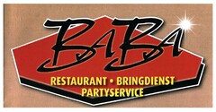 BABA RESTAURANT · BRINGDIENST PARTYSERVICE