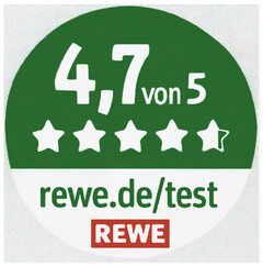 4,7 von 5 rewe.de/test REWE