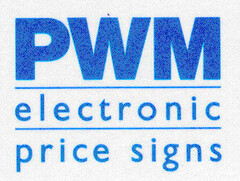PWM electronic price signs